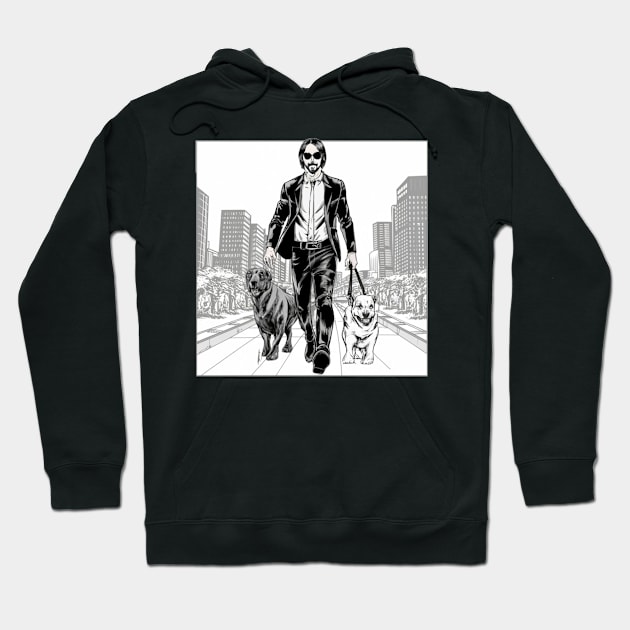 John Wick (Town) Hoodie by Aldrvnd